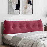  Jastuk za leđa Vinska crvena 160 x 24 x 50 cm Baršun | shoptok.hr