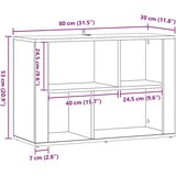  Kreveta Crni hrast 80 x 30 x 53 cm Konstruirano drvo | shoptok.hr