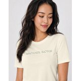 Michael Kors Majice s kratkimi rokavi MK SHDW EMBSSED LOGO TEE Bež | Shoptok.si