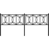  Metalno uzglavlje crno 200 cm | shoptok.hr