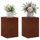  Stalak za biljke 2 pcs Rđa 40 x 40 x 60 cm Otporni čelik | shoptok.hr