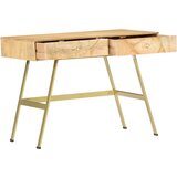 Furnova Pisalna miza s predali 100x55x75 cm trden mangov les, (21925306) | Shoptok.si
