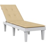 vidaXL Jastuk za ležaljku prošarani bež (75 + 105) x 50 x 3 cm tkanina Cijene