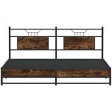 vidaXL Metalni okvir kreveta bez madraca boja hrasta 180x200 cm | shoptok.hr