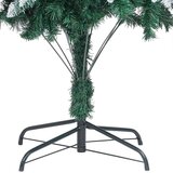 vidaXL Umestno božično drevo Zelena 210 cm PVC, jeklo in plastika | Shoptok.si