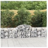 vidaXL Lučne gabionske košare 14 kom 200x50x60/80 cm pocinčano željezo Cijene