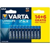 Varta Baterije AAA Longlife Power 20 kos, (5000547287) Cene