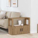 vidaXL Strani šal artisan hrast 80 x 30 x 60 cm Konstruiran les Cene
