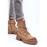 Boto Women's Beige Chunky Sole Boots Narelona | Shoptok.si