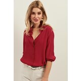 Olalook Shirt - Red - Regular fit Cene