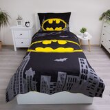 Jerry Fabrics Enojna bombažna otroška posteljnina 140x200 cm Batman "The Emblem" – | Shoptok.si