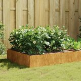  Povišena vrtna gredica 100 x 100 x 41 cm od čelika COR-TEN | shoptok.hr