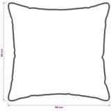  Vzglavnik Bež 80 x 80 cm Kapok Svinčnik, (5000294751) | Shoptok.si