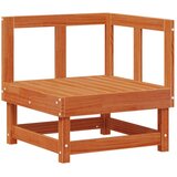  Set lounge namještaja za vrt 7 pcs Vosak Smeđa Masivna borovina | shoptok.hr