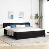  Krevet s opruga kutije s uzglavljem Crna 200 x 200 cm Baršun | shoptok.hr