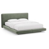 Micadoni Zelena oblazinjena zakonska postelja 200x200 cm Linea – | Shoptok.si