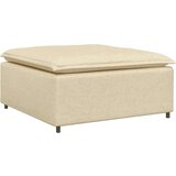  Modularni kauč s podnožjem krem 100x100x48 cm - Krema tabure | shoptok.hr