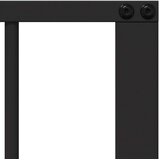  Pasja vrata 6 pcs Črna 80 x 80 cm Cinkana jeklena, (5000232757) | Shoptok.si