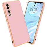 Cadorabo Ohišje, združljiv s Huawei v sijajnem roza - zlato - zaščitni pokrov iz fleksibilnega silikona TPU in z zaščito pred kamero, (20593020) | Shoptok.si