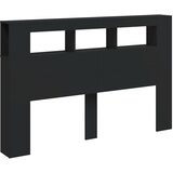  LED uzglavlje crno 160x18,5x103,5 cm konstruirano drvo | shoptok.hr