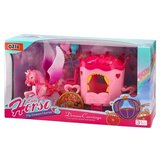 Ozzo Happy horse, roze kočija, barbika i pegaz | ePonuda.com