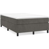 Box spring postelja z vzmetnico temno siva 120x200 cm žamet, (20725668) | Shoptok.si