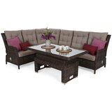 Trivento smeđa prostirka / smeđa melanž kutna sofa | shoptok.hr