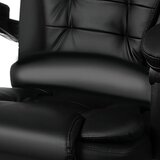 Malatec Uredska stolica s osloncem za noge - crna 26195 | shoptok.hr