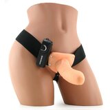 Fetish Fantasy Series Vibracijski hollow Strap-On FF 15cm, kožen Cene