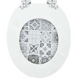  Toaletni pokrov s tiho zaporo Modra in bela porcelana, (5000207973) | Shoptok.si