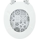  WC daska Plavi i bijeli porculan 44 x 38 cm MDF ploča | shoptok.hr