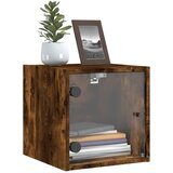  Noćni ormarići staklena vrata 2 kom boja hrasta 35x37x35 cm | Eponuda.com