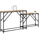  Konzolna stolica 2 pcs Umjetnički hrast 100 x 28 x 75 cm | shoptok.hr