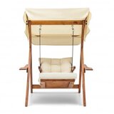 Hanah home baštenska ljuljaška galata swing S1 cream | ePonuda.com