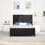  Postelja Črna 140x190 cm Žamet, (22049816) | Shoptok.si