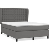  s oprugama i madracem sivi 140x190 cm od umjetne kože | shoptok.hr