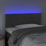 LED uzglavlje tamnosivo 80 x 5 x 78/88 cm baršunasto | shoptok.hr