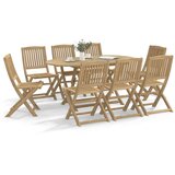 Maison Chic Zložljivi Vrtni Stoli - Stol za vrti 8 kosov 48,5x57x90 cm trdna akacija JS3195, (21875879) | Shoptok.si