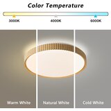  Brilagi-LED Prigušiva stropna svetiljka CORVO LED/72W/230V 3000-6000K dekor drveta prečnik 50 cm + daljinski upravljač | Eponuda.com