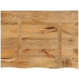 Stolna ploča 70 x 60 x 3 8 cm masivno drvo manga sa živim rubom | shoptok.hr