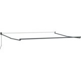 vidaXL Manuelna uvlačiva tenda svijetlo siva 500x300 cm, Zamjenska tenda za okvir 5x3 m svijetlo siva | shoptok.hr