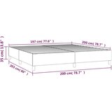  Kreveta s oprugama boja cappuccina 200x200cm umjetna koža | shoptok.hr