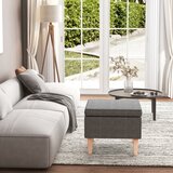 vidaXL Stolac s drvenim nogama svjetlosivi od tkanine Cijene