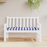 vidaXL Jastuk za vrtnu klupu plavo-bijeli prugasti 120x50x7 cm tkanina cijene