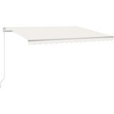  Tenda na ručno uvlačenje s LED svjetlima 450 x 350 cm krem | shoptok.hr
