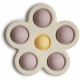 Mushie Pop-It Flower igračka Soft Lilac/Pale Daffodil/Ivory 1 kom