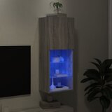  ormarić s LED svjetlima boja hrasta 40,5x30x102 cm | shoptok.hr