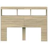 Ormarić za uzglavlje s LED svjetlima boja hrasta 140x17x102 cm | Eponuda.ba