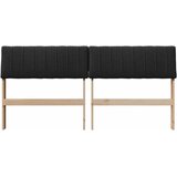  Tapecirani uzglavlje Crna 150 cm Čvrsto borovo drvo | shoptok.hr