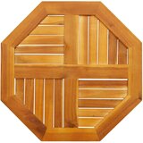 vidaXL Mizna plošča 60x60x2 cm osmerokotna trdna tikovina | Shoptok.si
